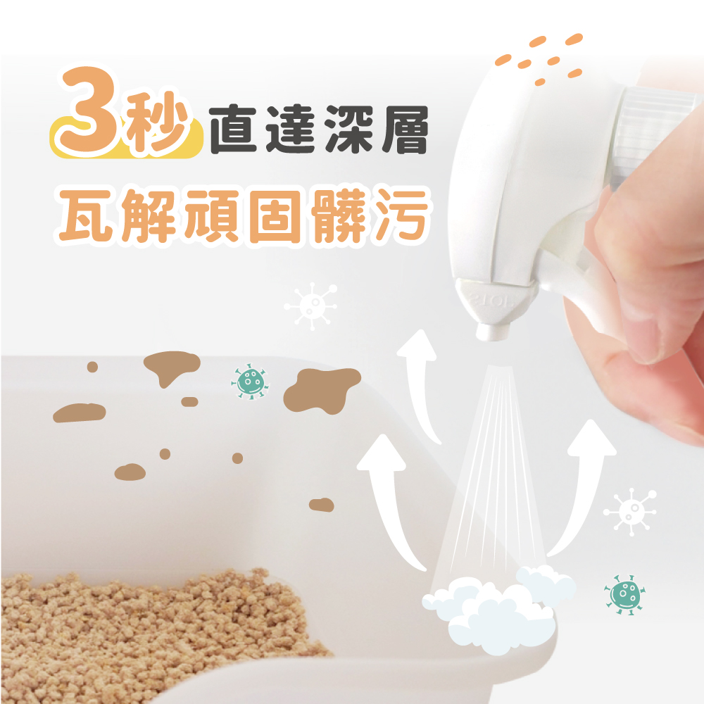 (即期)貓後苑CatGarden 貓砂盆清潔慕斯 300ml(效期:2026-05-15)